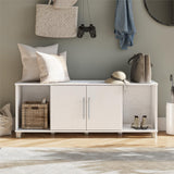 Ameriwood Home Camberly 54-in W x 18-in H x 15.4-in D Freestanding Composite Wood Garage Cabinet in White