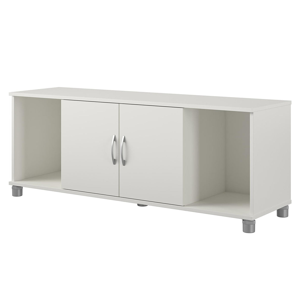 Ameriwood Home Lory 53.58-in W x 20.5-in H x 15.4-in D Freestanding Composite Wood Garage Cabinet in White