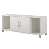 Ameriwood Home Lory 53.58-in W x 20.5-in H x 15.4-in D Freestanding Composite Wood Garage Cabinet in White