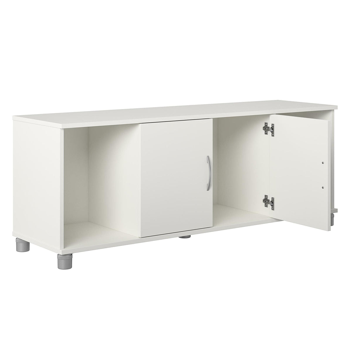 Ameriwood Home Lory 53.58-in W x 20.5-in H x 15.4-in D Freestanding Composite Wood Garage Cabinet in White