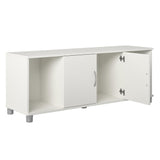 Ameriwood Home Lory 53.58-in W x 20.5-in H x 15.4-in D Freestanding Composite Wood Garage Cabinet in White