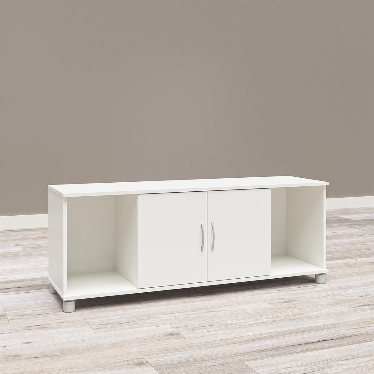 Ameriwood Home Lory 53.58-in W x 20.5-in H x 15.4-in D Freestanding Composite Wood Garage Cabinet in White