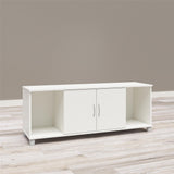 Ameriwood Home Lory 53.58-in W x 20.5-in H x 15.4-in D Freestanding Composite Wood Garage Cabinet in White