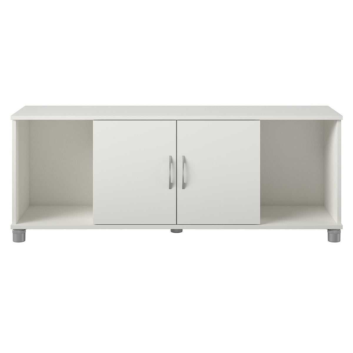 Ameriwood Home Lory 53.58-in W x 20.5-in H x 15.4-in D Freestanding Composite Wood Garage Cabinet in White