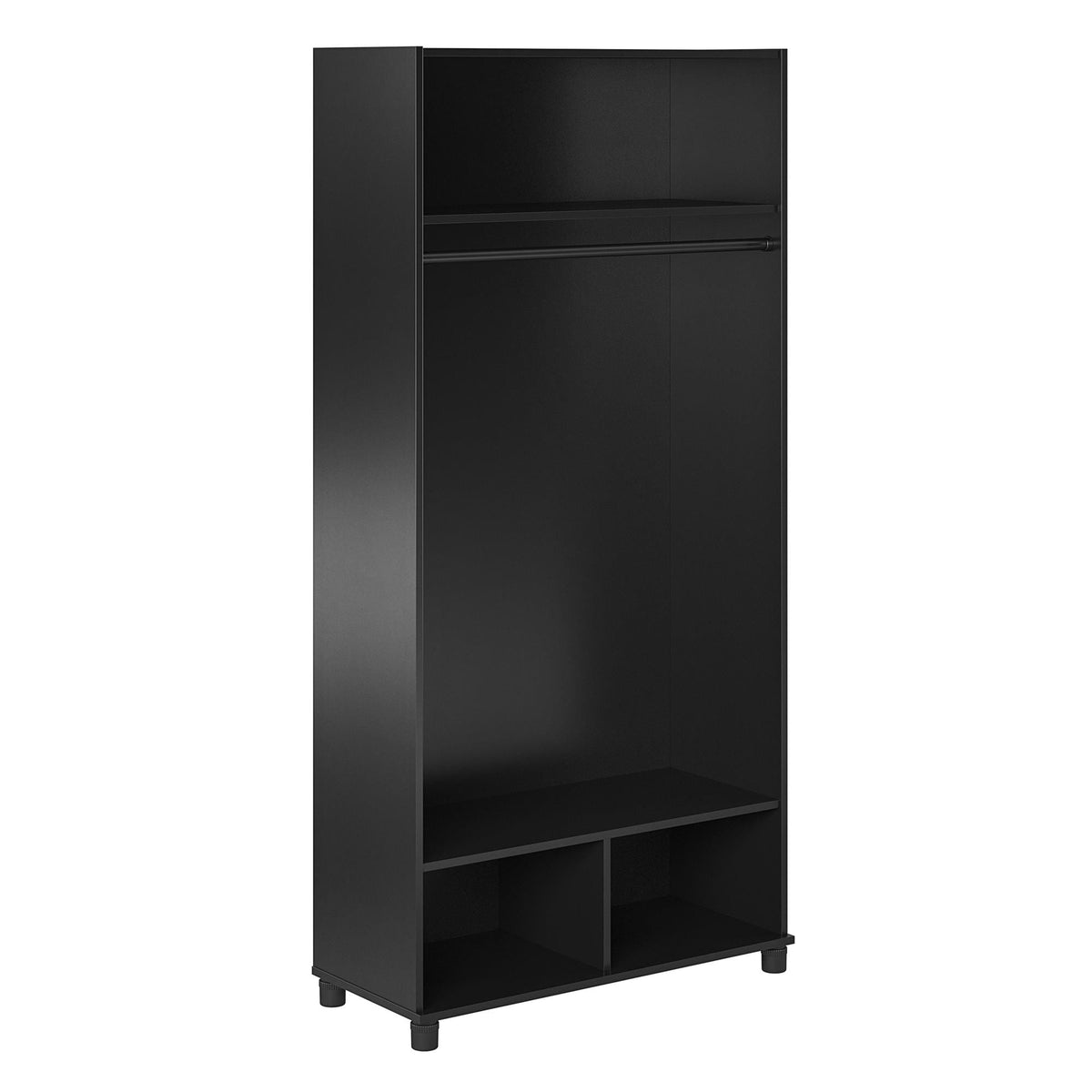 Ameriwood Home Lory 36-in W x 74.25-in H x 15.4-in D Freestanding Composite Wood Garage Cabinet in Black