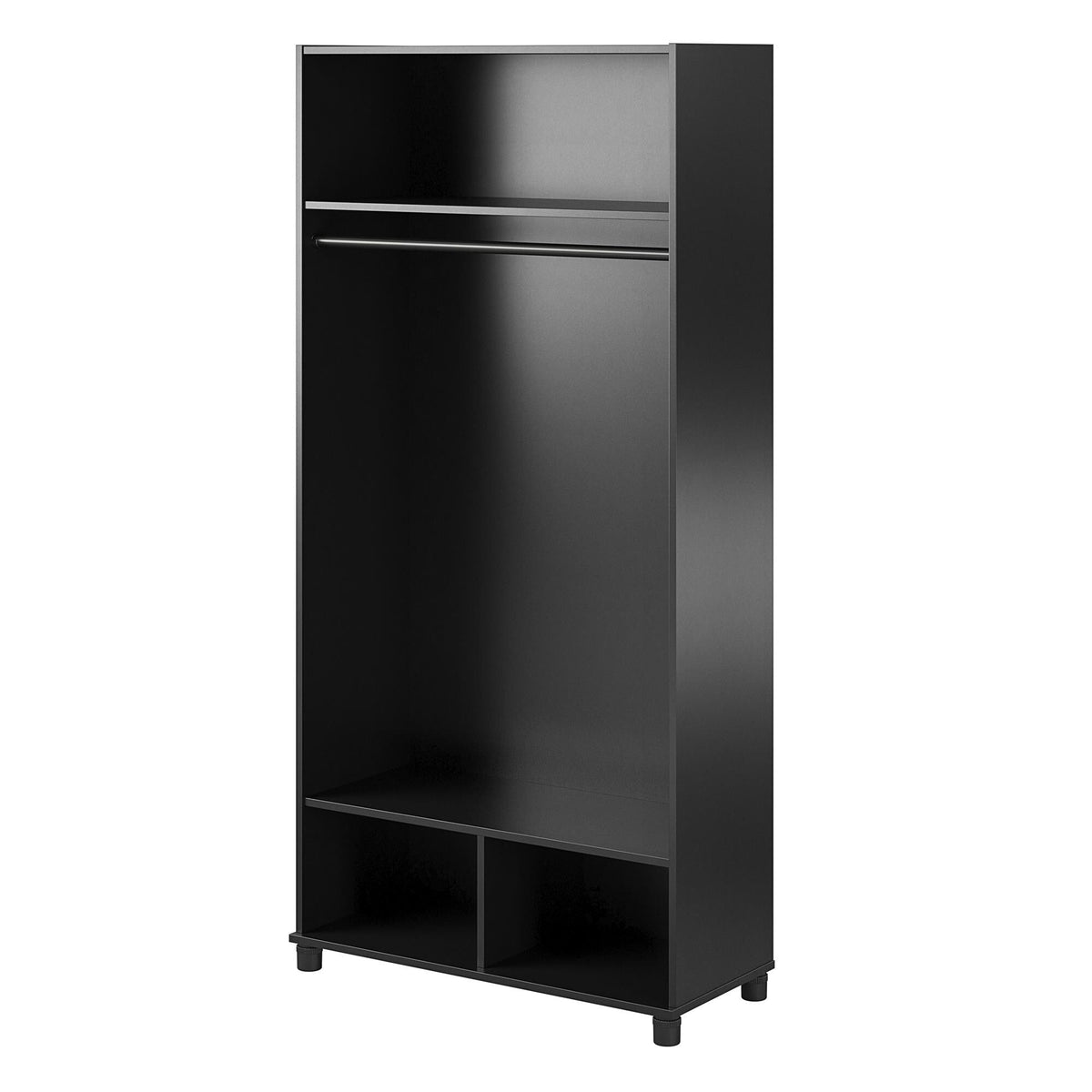 Ameriwood Home Lory 36-in W x 74.25-in H x 15.4-in D Freestanding Composite Wood Garage Cabinet in Black
