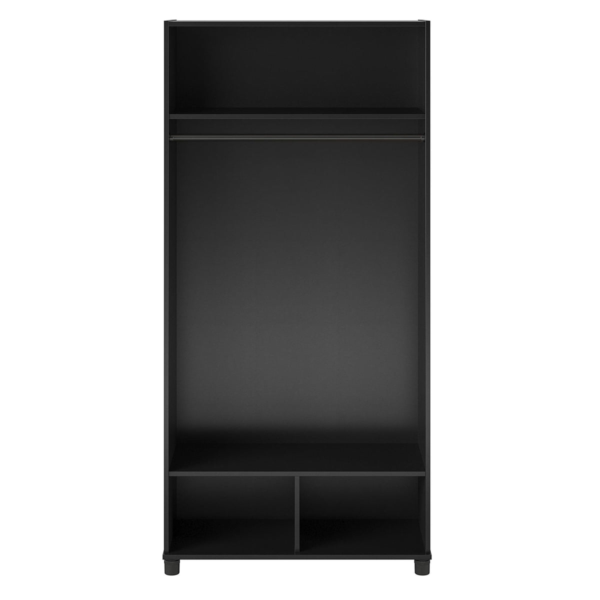 Ameriwood Home Lory 36-in W x 74.25-in H x 15.4-in D Freestanding Composite Wood Garage Cabinet in Black
