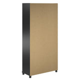 Ameriwood Home Lory 36-in W x 74.25-in H x 15.4-in D Freestanding Composite Wood Garage Cabinet in Black