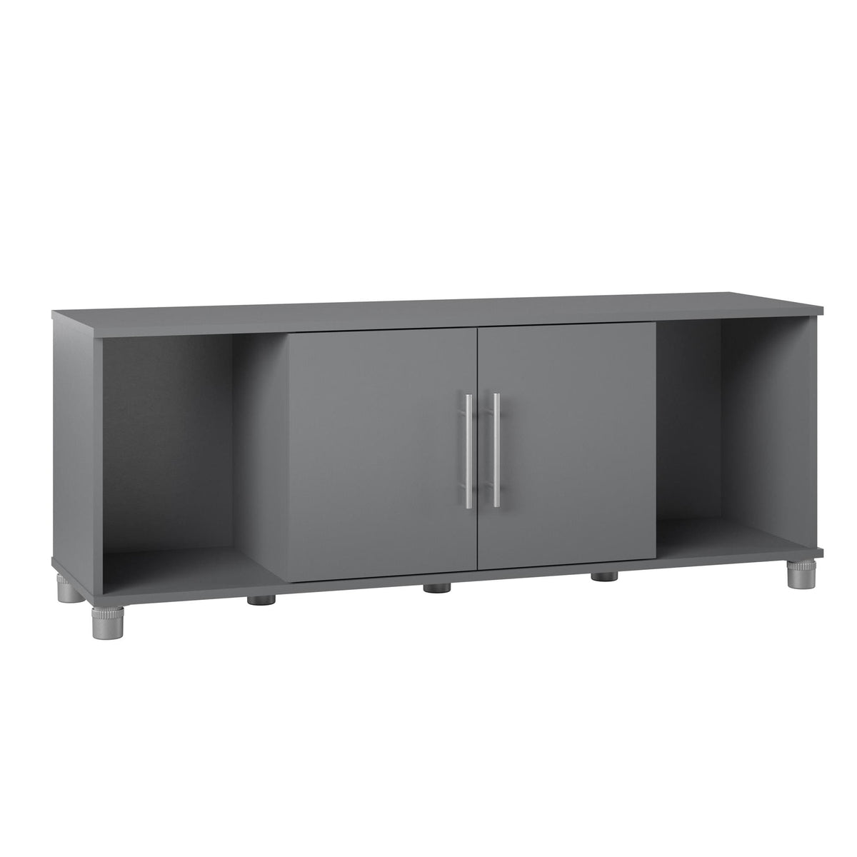 Ameriwood Home Camberly 54-in W x 18-in H x 15.4-in D Freestanding Composite Wood Garage Cabinet in Gray