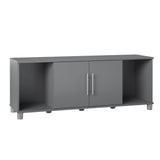 Ameriwood Home Camberly 54-in W x 18-in H x 15.4-in D Freestanding Composite Wood Garage Cabinet in Gray