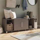 Ameriwood Home Camberly 54-in W x 18-in H x 15.4-in D Freestanding Composite Wood Garage Cabinet in Gray