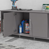 Ameriwood Home Camberly 54-in W x 18-in H x 15.4-in D Freestanding Composite Wood Garage Cabinet in Gray