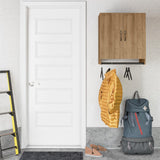 Ameriwood Home Lory 23.46-in W x 26.93-in H x 15.35-in D Wall-mounted Composite Wood Garage Cabinet in Brown