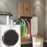Ameriwood Home Lory 23.46-in W x 26.93-in H x 15.35-in D Wall-mounted Composite Wood Garage Cabinet in Brown