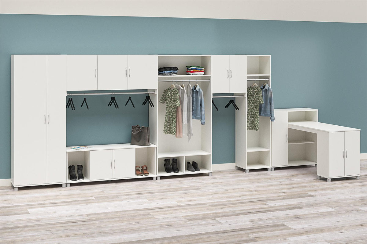 Ameriwood Home Lory 53.58-in W x 20.5-in H x 15.4-in D Freestanding Composite Wood Garage Cabinet in White