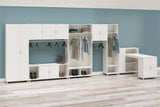 Ameriwood Home Lory 53.58-in W x 20.5-in H x 15.4-in D Freestanding Composite Wood Garage Cabinet in White