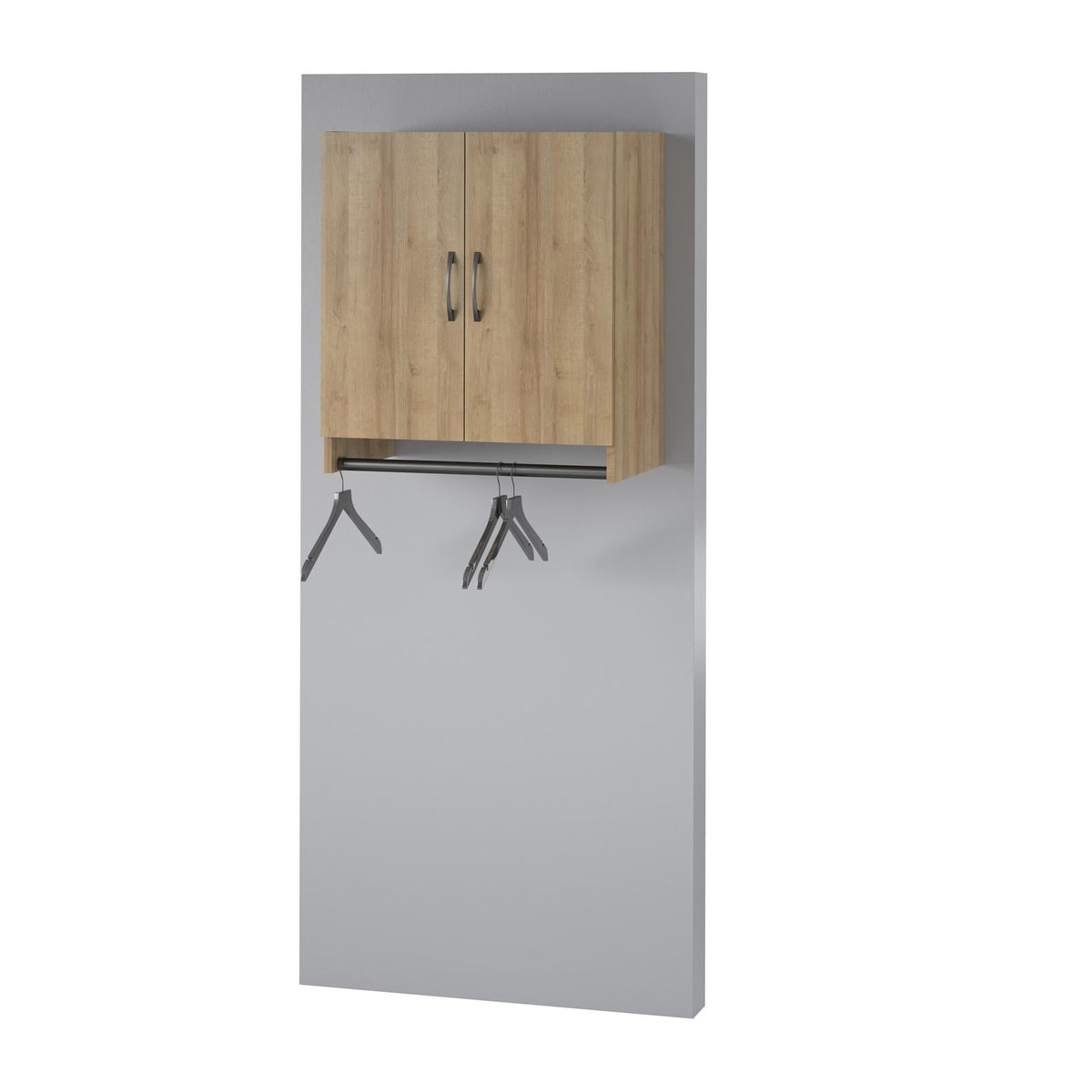Ameriwood Home Lory 23.46-in W x 26.93-in H x 15.35-in D Wall-mounted Composite Wood Garage Cabinet in Brown
