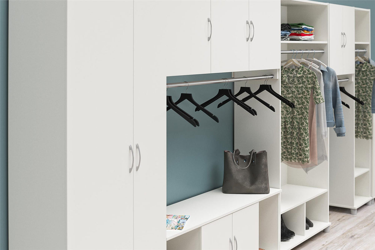 Ameriwood Home Lory 53.58-in W x 20.5-in H x 15.4-in D Freestanding Composite Wood Garage Cabinet in White