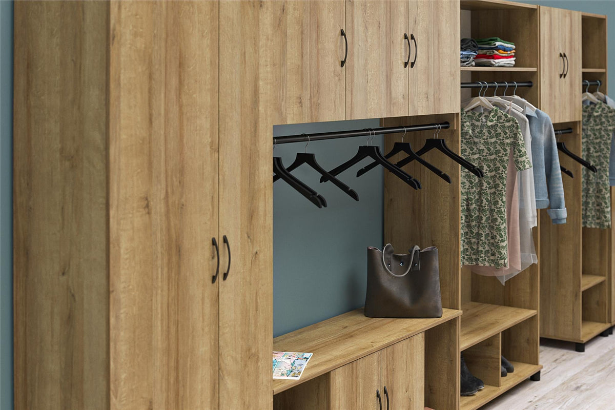 Ameriwood Home Lory 23.46-in W x 26.93-in H x 15.35-in D Wall-mounted Composite Wood Garage Cabinet in Brown