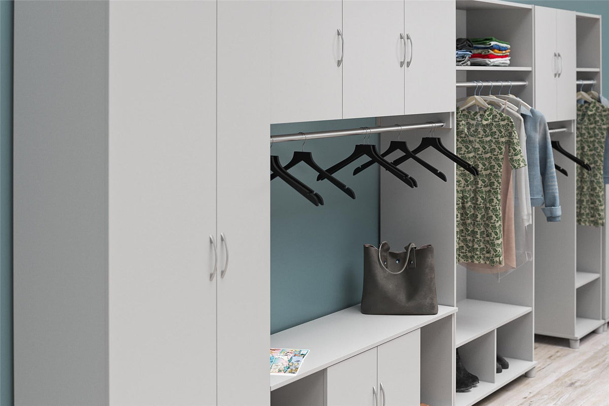 Ameriwood Home Lory 53.58-in W x 20.5-in H x 15.4-in D Freestanding Composite Wood Garage Cabinet in Gray