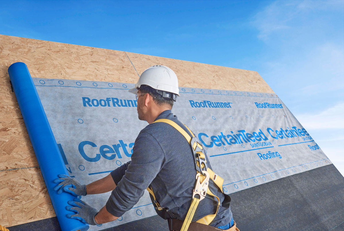 CertainTeed RoofRunner 48-in x 250-ft (937.5-sq ft) Synthetic Roof Underlayment