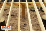 Post Protector Decay Protection 5.5-in x 3.5-in x 3-1/2-ft Cedar Tone Deck Post Sleeve