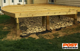 Post Protector Decay Protection 5.5-in x 5.5-in x 3-1/2-ft Cedar Tone Deck Post Sleeve
