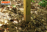Post Protector Decay Protection 3.5-in x 3.5-in x 3-ft Cedar Tone Deck Post Sleeve