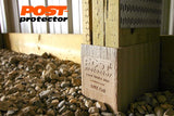 Post Protector Decay Protection 3.5-in x 3.5-in x 3-1/2-ft Cedar Tone Deck Post Sleeve
