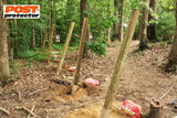 Post Protector Decay Protection 5.5-in x 5.5-in x 3-1/2-ft Cedar Tone Deck Post Sleeve