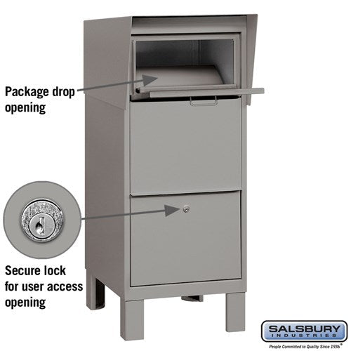Durable Courier Box with Primer Finish for Secure Mail and Package Storage