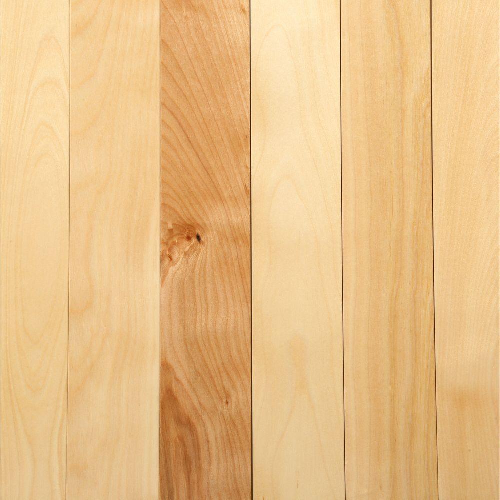 Canadian Northern Birch Cappuccino 3/4 in. T x 2-1/4 in. Wide x Varying Length Solid Hardwood Flooring (20 sq. ft./case) - Super Arbor