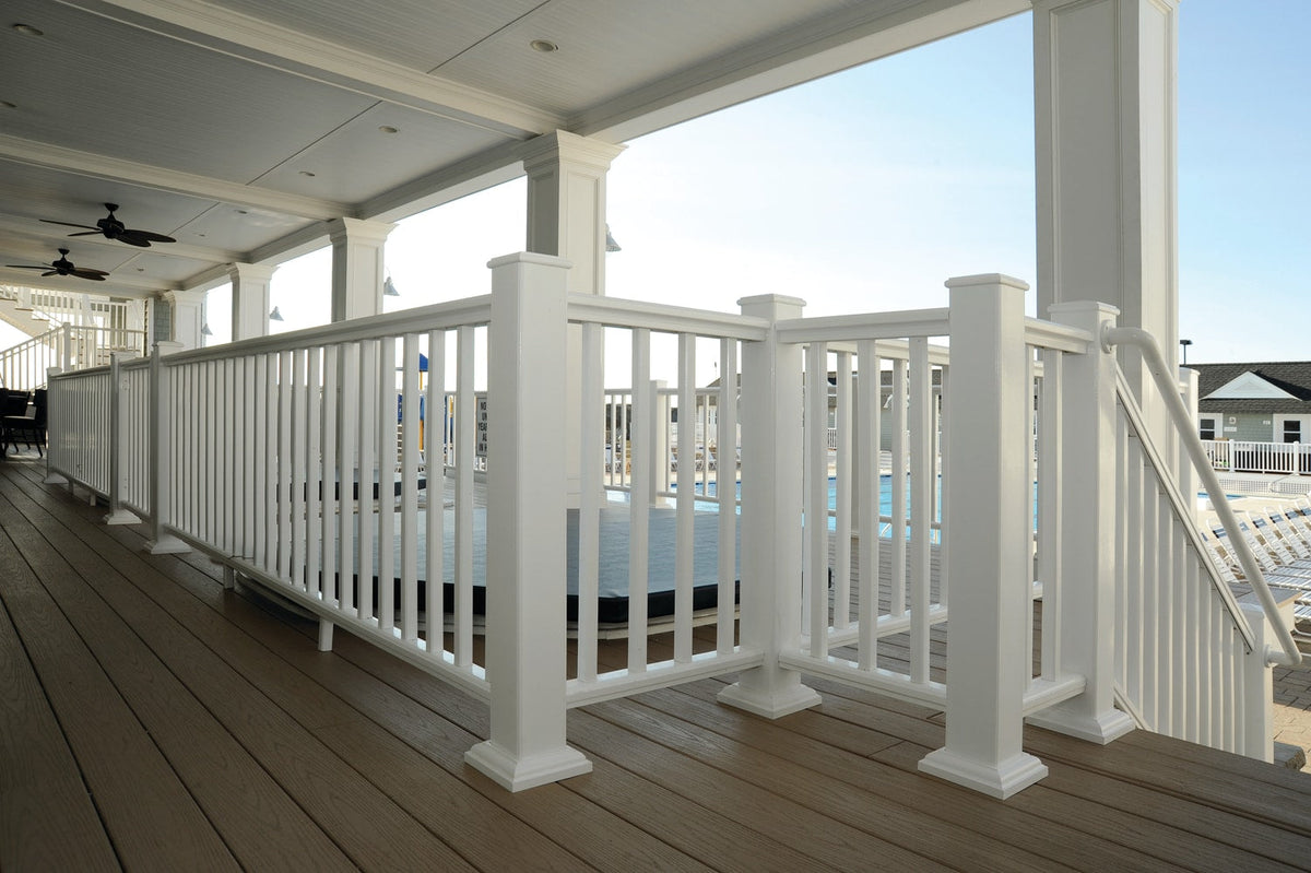 TimberTech Classic Composite Premier 6-ft x 36-in White Composite Deck Rail Kit