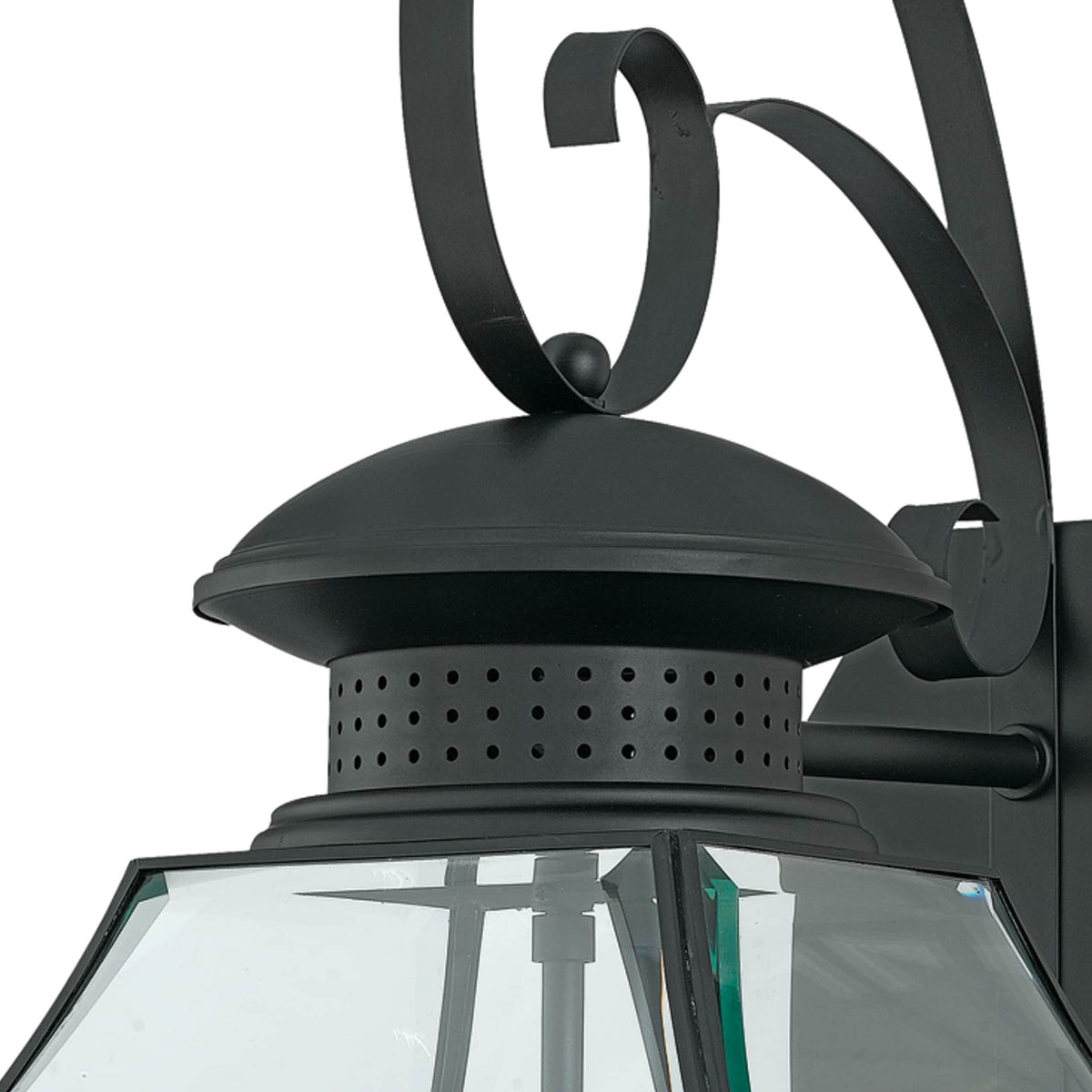 Quoizel Rutledge 29-in H Mystic Black Candelabra Base (E-12) Outdoor Wall Light