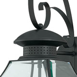 Quoizel Rutledge 29-in H Mystic Black Candelabra Base (E-12) Outdoor Wall Light