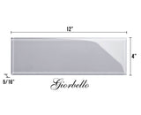 Giorbello Glass Subway Lavender Gray 4-in x 12-in Glossy Glass Subway Wall Tile (5-sq. ft/ Carton)