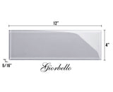 Giorbello (Sample) Glass Subway Lavender Gray 4-in x 12-in Glossy Glass Wall Tile