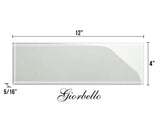 Giorbello (Sample) 4x12 glass subway tiles Light Gray 4-in x 12-in Glossy Glass Brick Subway Wall Tile
