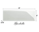 Giorbello Classic Premium Light Gray 4-in x 12-in Glossy Glass Subway Wall Tile (5-sq. ft/ Carton)
