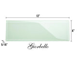 Giorbello Classic Premium Winter Sage 4-in x 12-in Glossy Glass Subway Wall Tile (5-sq. ft/ Carton)