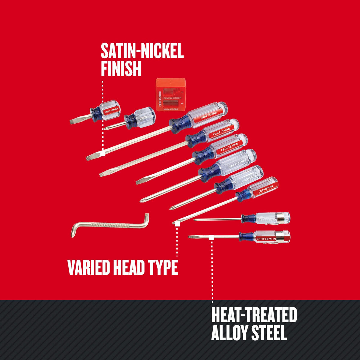 CRAFTSMAN 12-Piece Acetate Handle Screwdriver Set