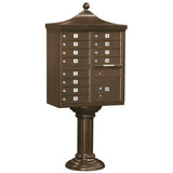 Regency Decorative 12-Compartment Post-Mount Cluster Box Unit - Super Arbor