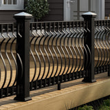 Deckorators 3/16-in x 1-in x 32-1/4-in Black Aluminum Deck Baluster (5-Pack)