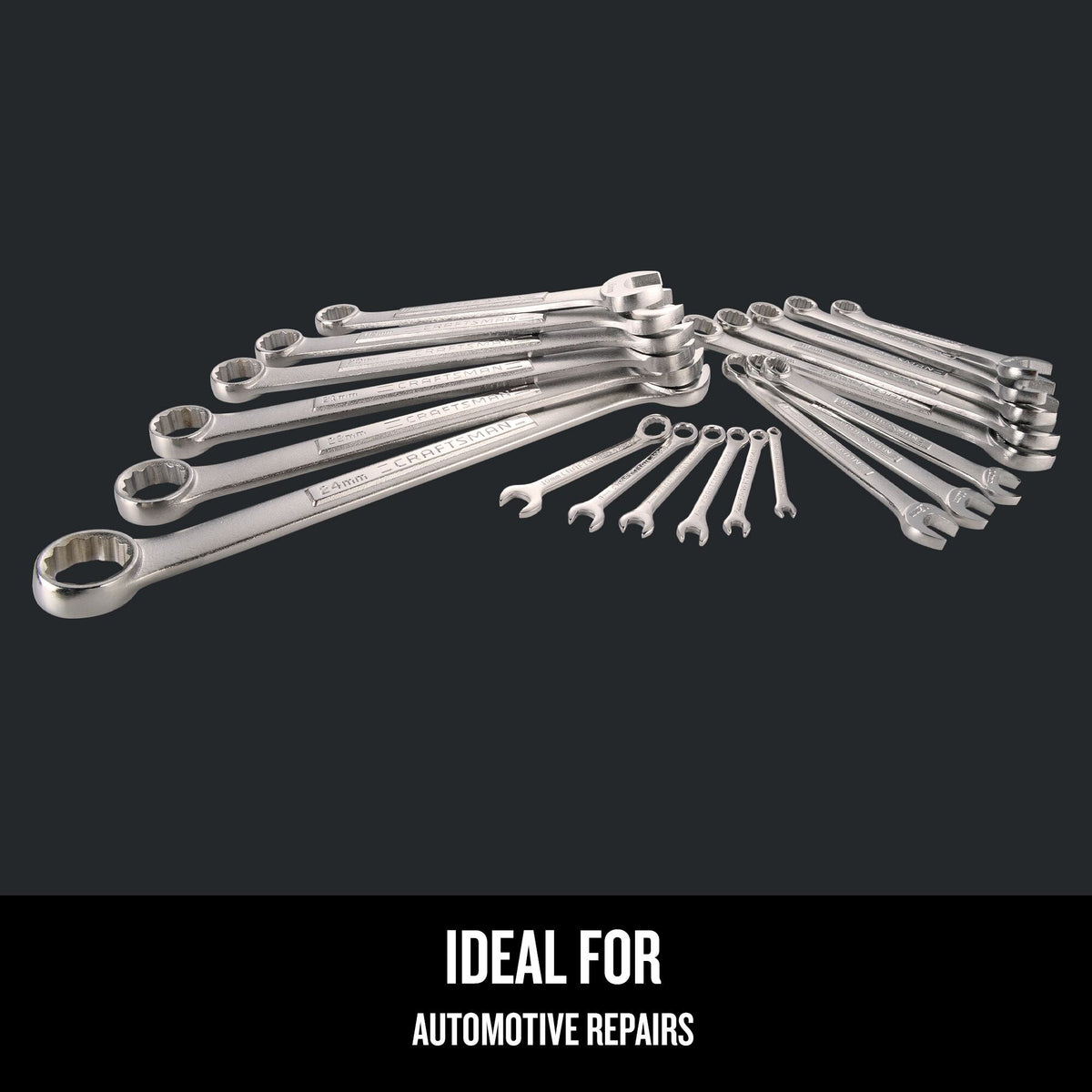 CRAFTSMAN 20-Piece 12-Point Metric Standard Combination Wrench Set