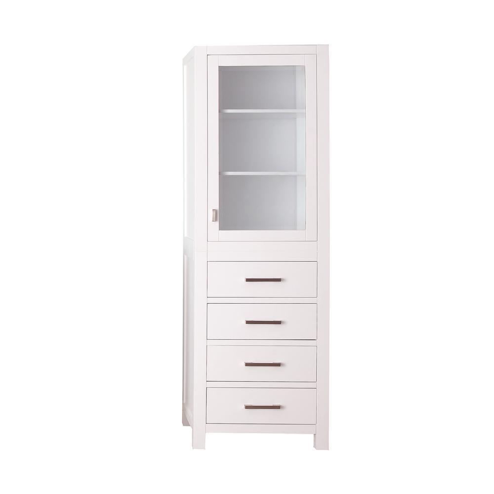 Modero 24 in. W x 20 in. D x 71 in. H Linen Tower in Chilled Gray - Super Arbor