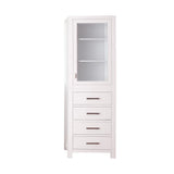 Modero 24 in. W x 20 in. D x 71 in. H Linen Tower in Chilled Gray - Super Arbor
