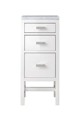 James Martin Vanities Addison 15-in x 34.4-in x 15-in Glossy White Soft Close Bathroom Wall Cabinet