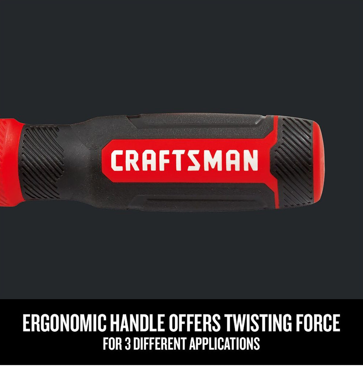 CRAFTSMAN 26-Piece Bi‑Material Handle 6-in Ratcheting Multi-Bit Screwdriver Set with Case