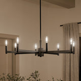 Kichler Erzo 8-Light Black Modern/Contemporary Chandelier