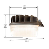 AL Bronze Outdoor Integrated LED Security Area Light with Replaceable Photo Control